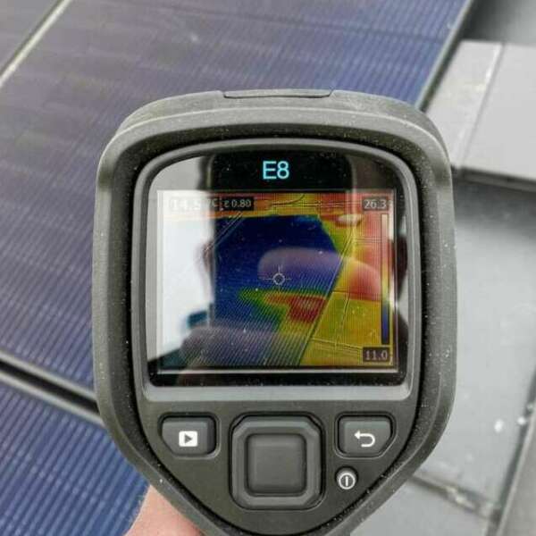 Besiktning solceller IR-kamera